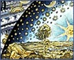 Der Mensch tritt in den Kosmos hinaus (zeitgenssische Darstellung)